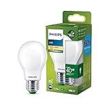 Philips LED Classic ultraeffiziente E27 Lampe, mit Energieeffizienzklasse A, ersetzt 40W, matt, warmweiß