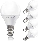 Lumare LED Lampe 5W G45 Tropfenform | Fassung E14 LED Warmweiß 2700K Leuchtmittel | 470 Lumen Glühbirnen | Ersetzt 40W Birnen | Licht Abstrahlwinkel 270° | 5er Set